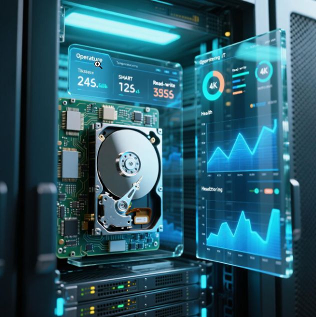 Данные диска в системе мониторинга IOT  -  температура, smart и т.п.