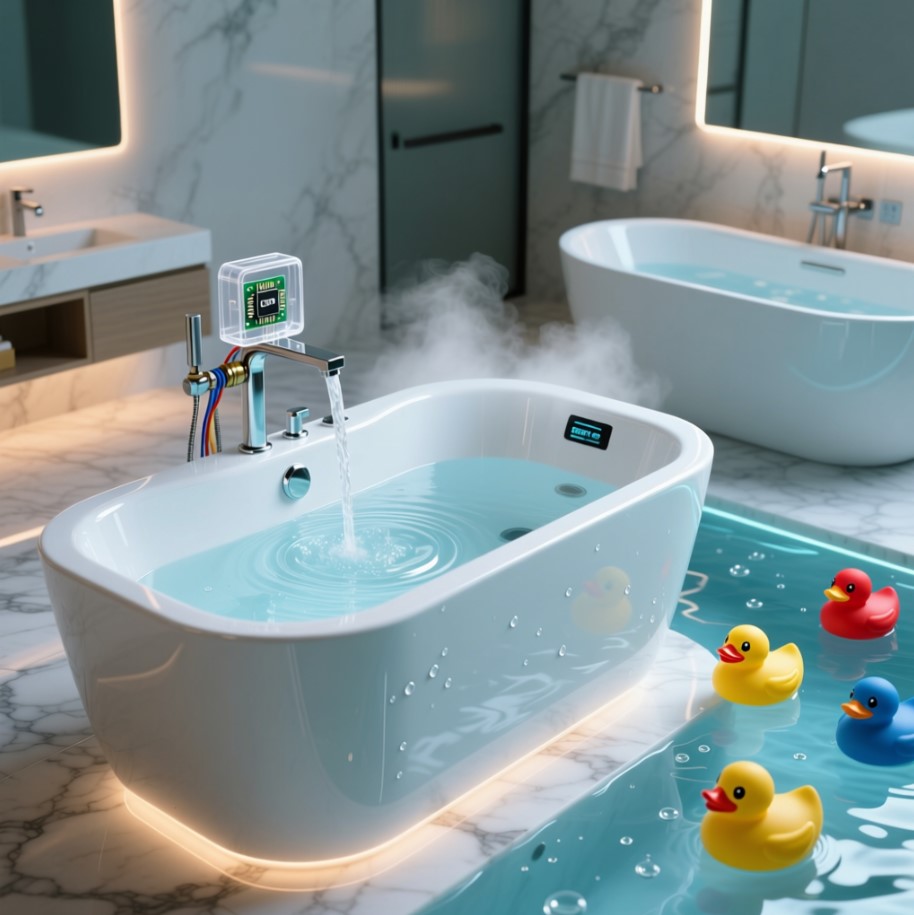 Автонаполнение iot джакузи - или мой тупой дом