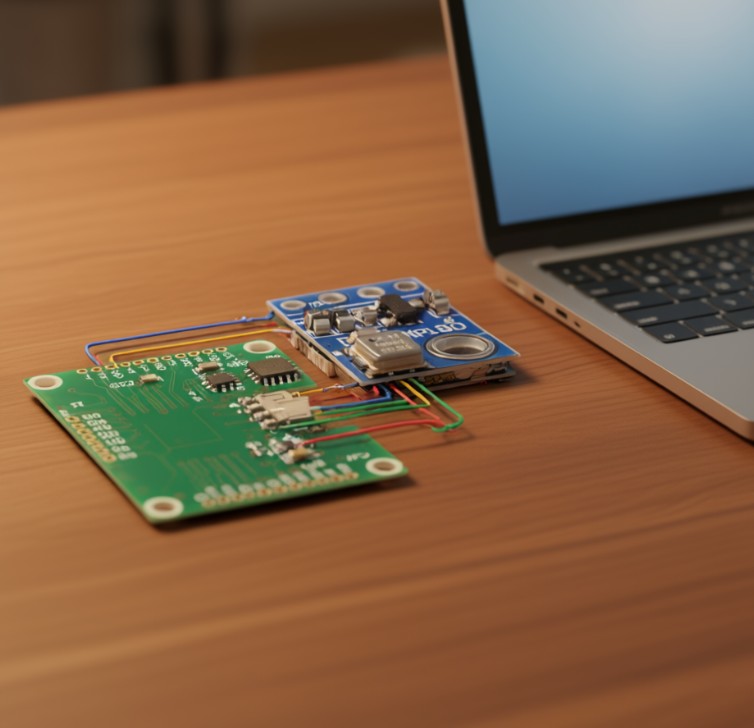 gy-68 (BMP180) датчик давление подключил к метеостанции