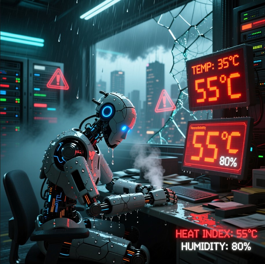 Heat Index на ESP32: когда жара становится опасной