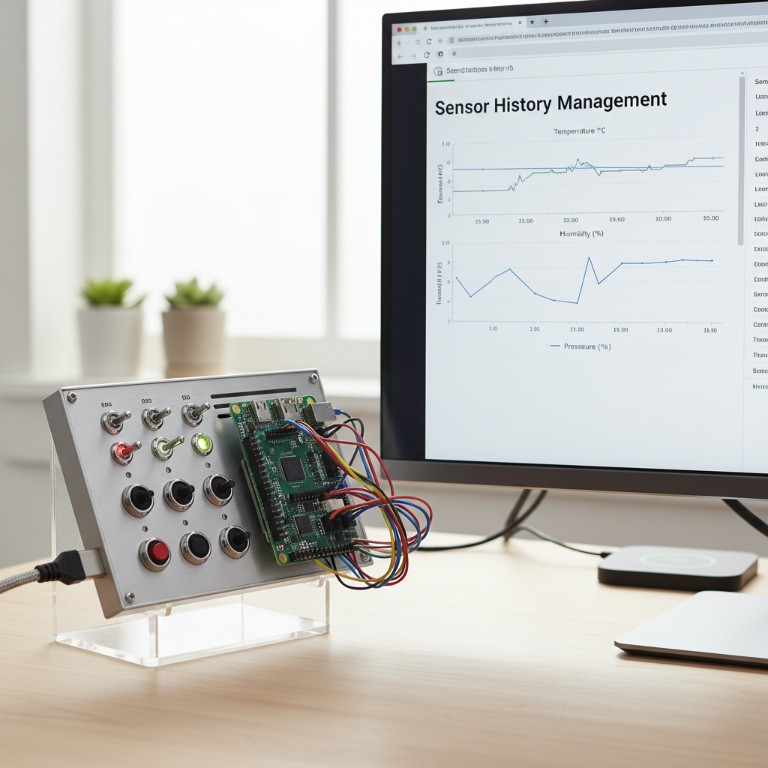 Управление историей датчиков через веб-интерфейс