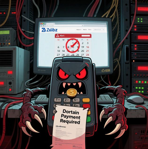 Скрипт для проверки даты окончания оплаты домена в забикс 