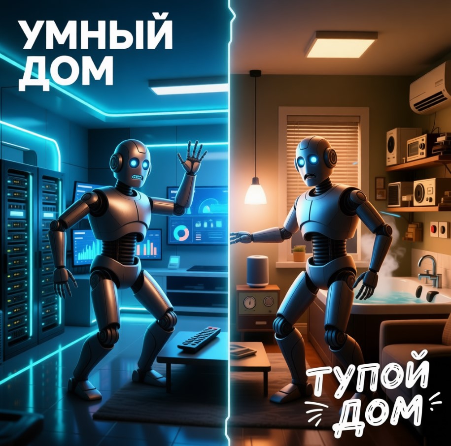Сравниваем «тупой дом» и умный: свистоперделки vs реальная автоматизация