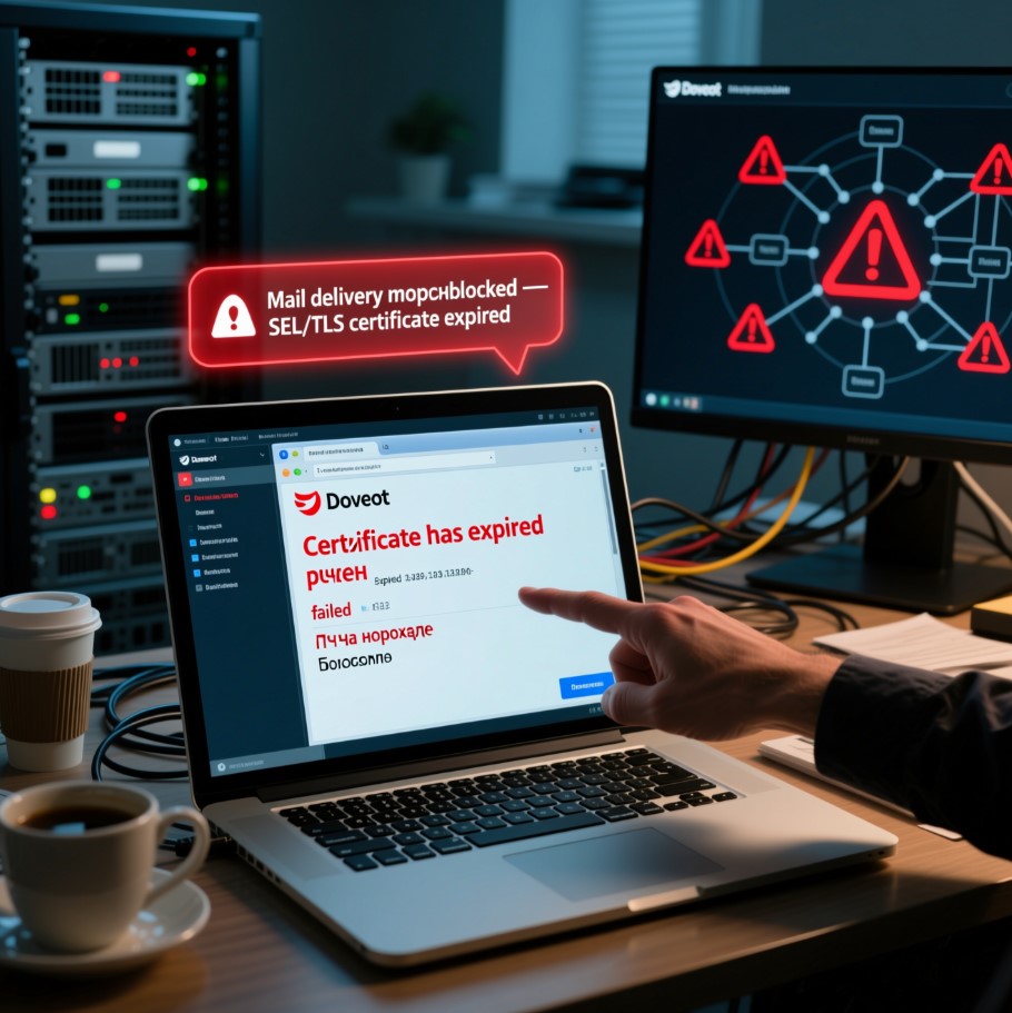 Почему Thunderbird ругается на сертификат, хотя он вроде свежий? И как это починить