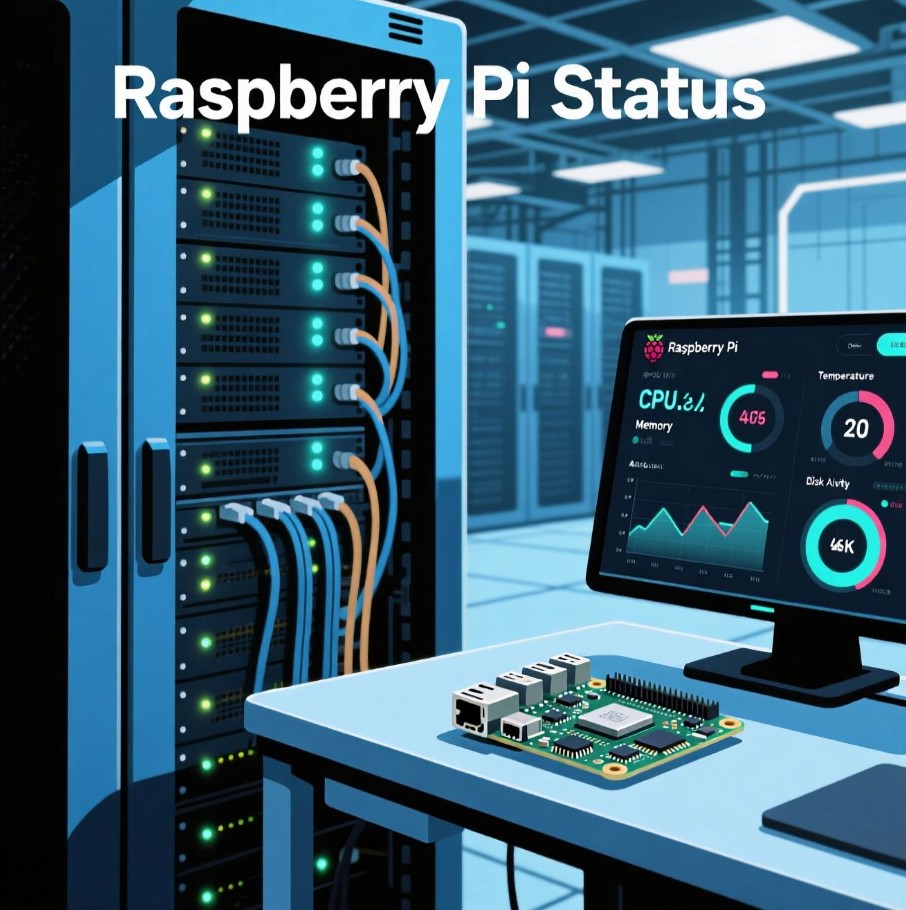 Мониторинг состояния Raspberry Pi (температура, CPU, память, диск)