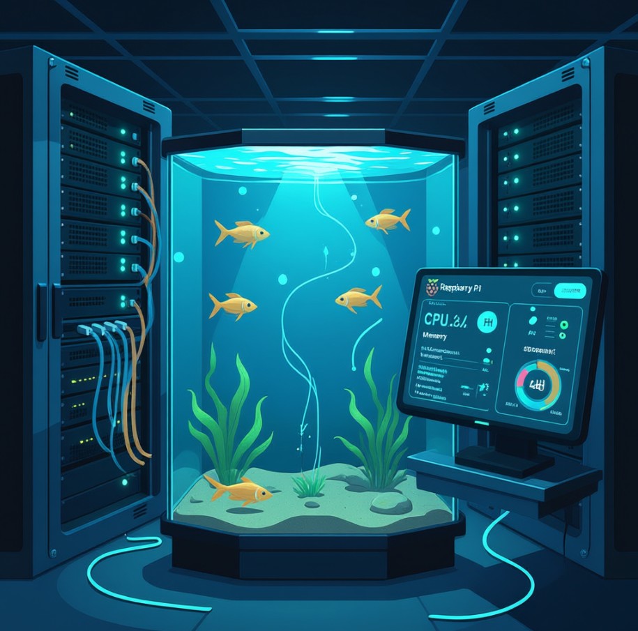 Умный аквариум с тупыми рыбками 