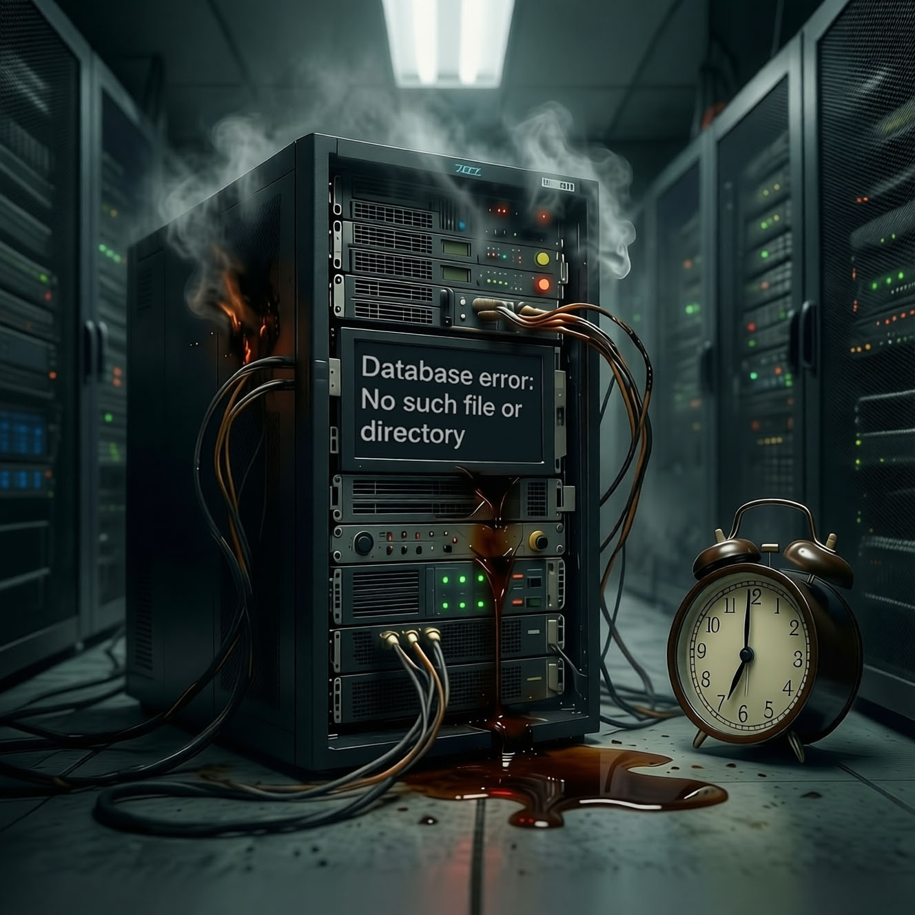 Почему Zabbix "умирал" каждую ночь в 6:20 "Database error: No such file or directory"